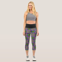 Stylish Crochet Granny Square Pattern Leggings