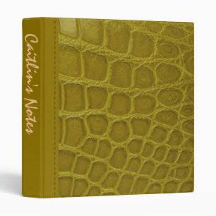 Stylish Crocodile Fashion Avery Binder