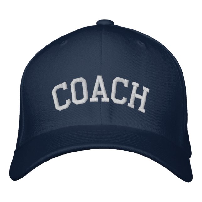 Stylish Custom COACH Text Embroidered Hat (Front)