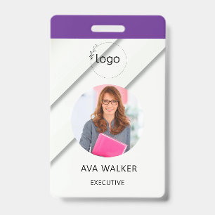 Stylish Custom Company Employee Photo Badge