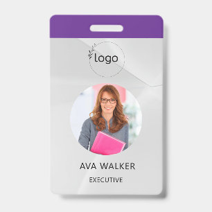 Stylish Custom Company Employee Photo Badge