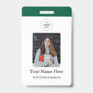 Stylish Custom Company Employee Photo Badge