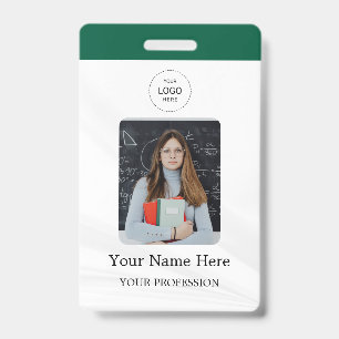 Stylish Custom Company Employee Photo Badge