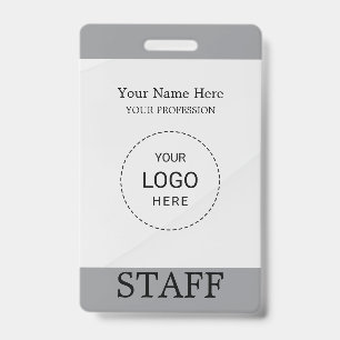 Stylish Custom Company Employee Photo Badge
