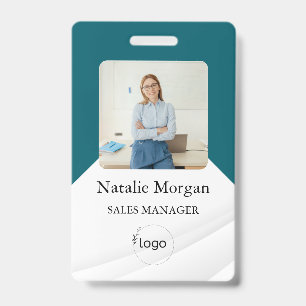stylish Custom Company Employee Photo Badge