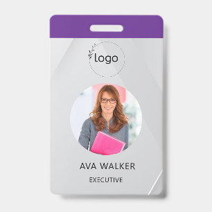 Stylish Custom Company Employee Photo Badge