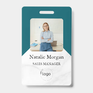 stylish Custom Company Employee Photo Badge