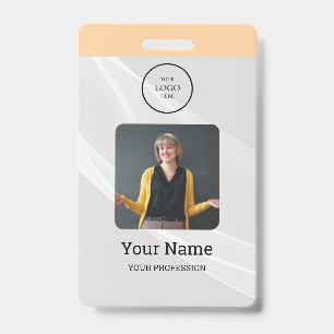 Stylish Custom Company Employee Photo Badge