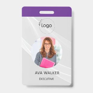 Stylish Custom Company Employee Photo Badge