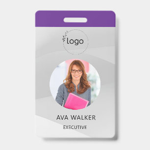 Stylish Custom Company Employee Photo Badge