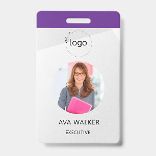 Stylish Custom Company Employee Photo Badge