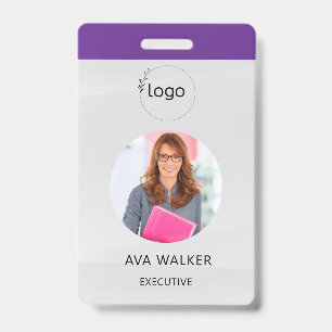 Stylish Custom Company Employee Photo Badge