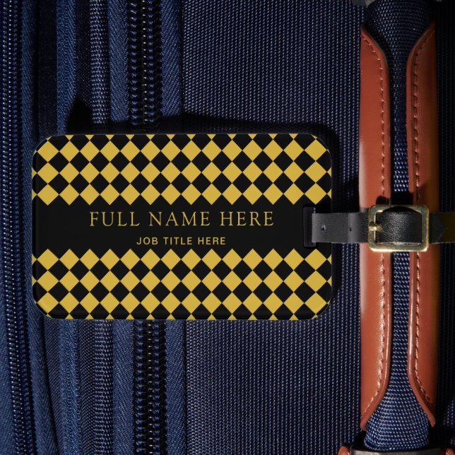 Stylish Custom Luggage Tag for Professionals (Front Insitu 4)
