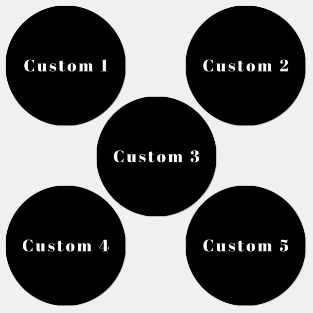 Stylish Custom Name or other Text | Black & White (Group)