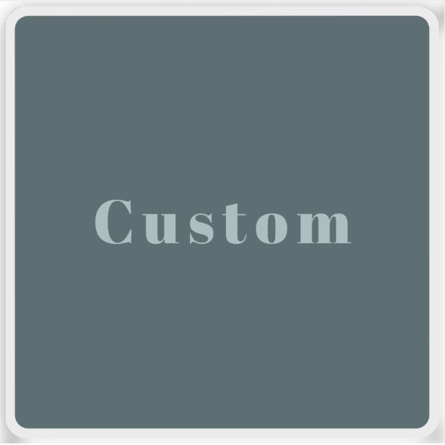 Stylish Custom Name or other Text | Blue Grey (Front)