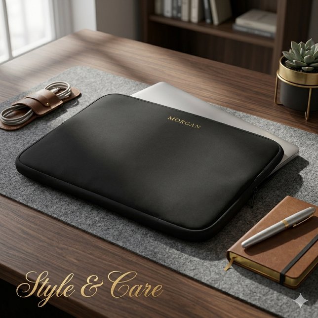 Stylish Custom Name Printed Laptop Sleeve Cover (Stylish Custom Name Printed Laptop Sleeve Cover)
