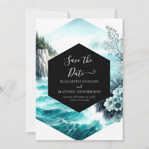 Stylish Custom Nautical Wedding  Save The Date
