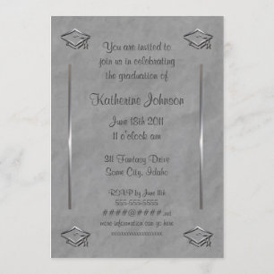 Stylish Customizable Graduation Invitations