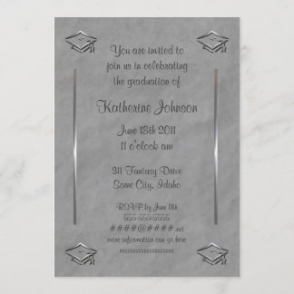 Stylish Customizable Graduation Invitations