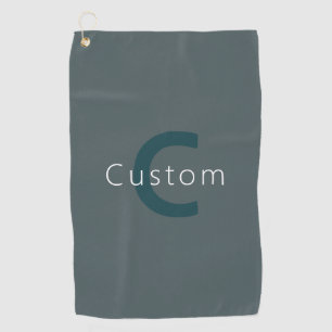 Stylish Customizable Monogram Template Golf Towel