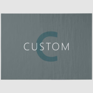 Stylish Customizable Monogram Template Tissue Paper
