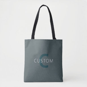 Stylish Customizable Monogram Template Tote Bag