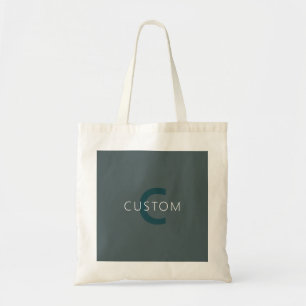 Stylish Customizable Monogram Template Tote Bag