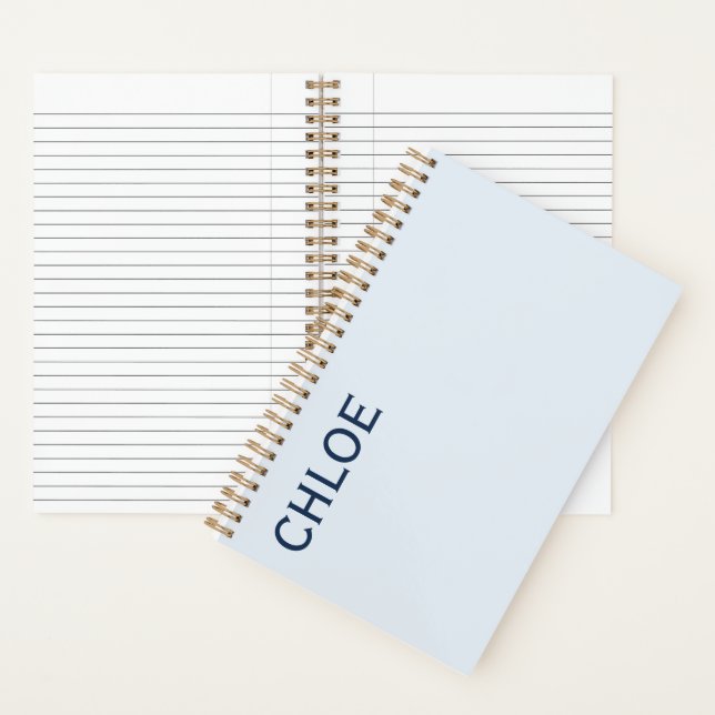 Stylish Customizable Personalized Name Gift  Notebook (Inside)