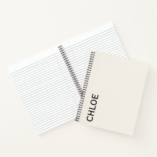 Stylish Customizable Personalized Name Gift  Notebook