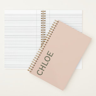 Stylish Customizable Personalized Name Gift  Notebook