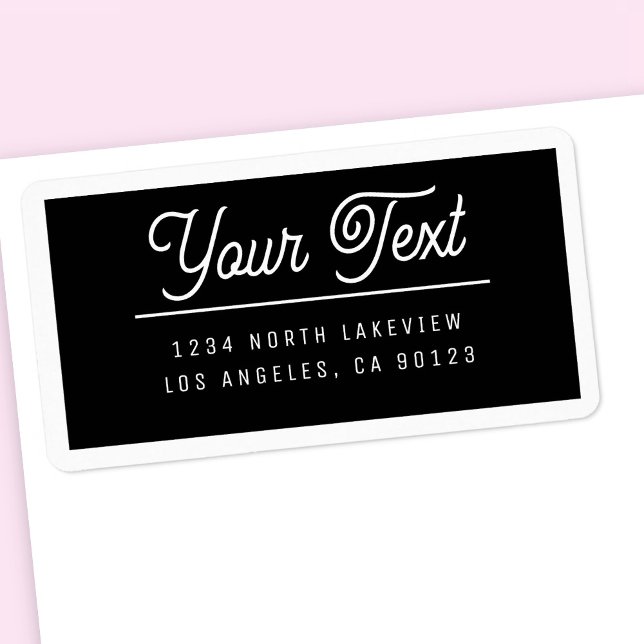 Stylish Customizable Text w/Border Label (Creator Uploaded)