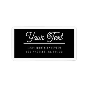 Stylish Customizable Text w/Border Label