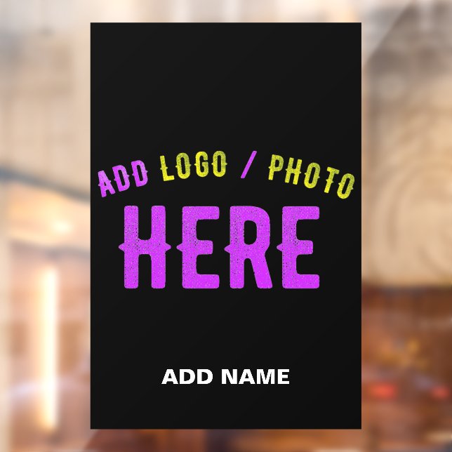 STYLISH CUTE CUSTOM BLACK BRANDED AUTOMATIC OPAQUE WINDOW CLING (Sheet 2)