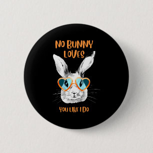 Stylish Cute Funny Easter Bunny T Shirt 2 Inch Round Button