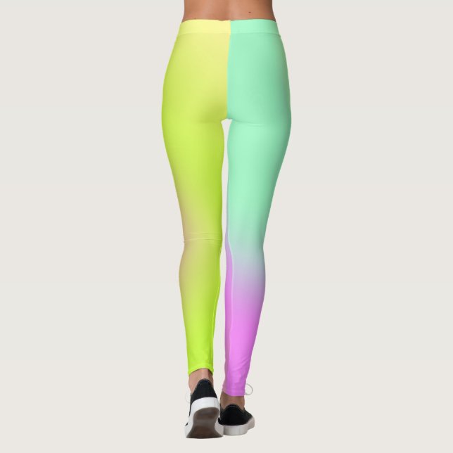   Stylish Cute Multicolor Leggings (Back)
