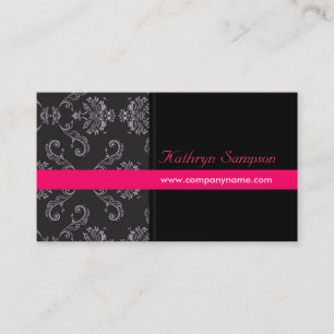 Stylish Damask Business Cards