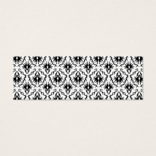 Stylish Damask Design, Black and White.