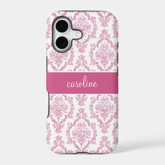 Stylish Damask iPhone Cases (Pink)