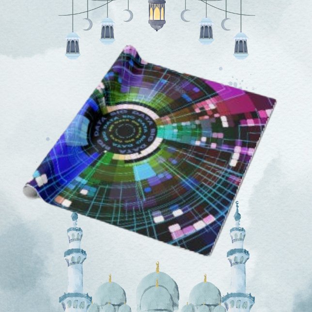 Stylish Data Internet Storage Online Wrapping Paper (Creator Uploaded)