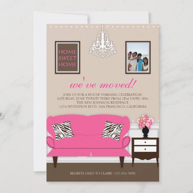 Stylish Decor Housewarming Invite (Front)