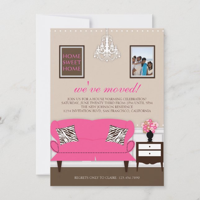 Stylish Decor Housewarming Invite (Front)