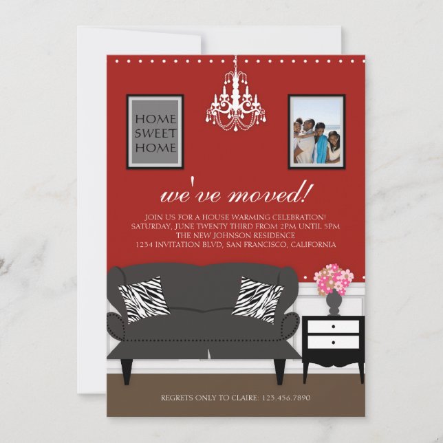 Stylish Decor Housewarming Invite (Front)