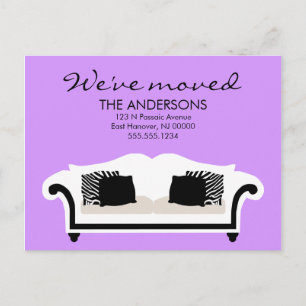 Stylish Decor Moving Announcements