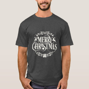 Stylish decorative Christmas lettering T-Shirt