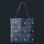 Stylish Denim amd Diamond Large Tote<br><div class="desc">Stylish Denim amd Diamond Large Tote</div>