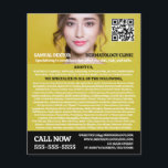 Stylish Dermatologist, Dermatology Clinic, QR Code Flyer<br><div class="desc">Stylish Dermatologist,  Dermatology Clinic,  QR Code Advertising Flyers By The Business Card Store.</div>
