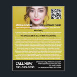 Stylish Dermatologist, Dermatology Clinic, QR Code Flyer<br><div class="desc">Stylish Dermatologist,  Dermatology Clinic,  QR Code Advertising Flyers By The Business Card Store.</div>