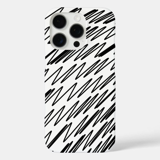 Stylish Design in Black and White Case-Mate iPhone Case (Back)