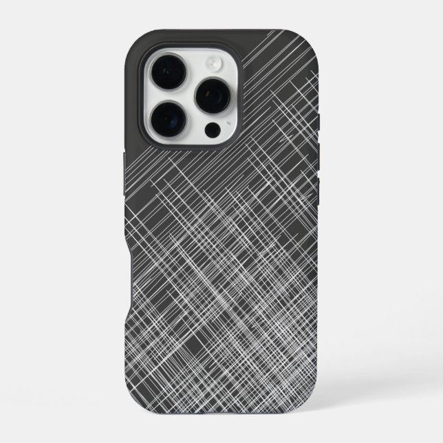 Stylish Design on Dark Grey iPhone Case (Back)