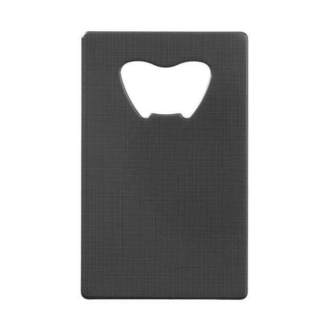 Stylish Dimensional Black Squares Credit Card Bottle Opener (Front)